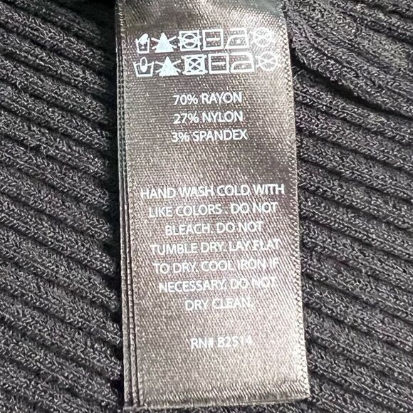 House of Harlow 1960 Ribbed Knit Wide Strap CutOut Midi Dress, Black. Large. NWT - Picture 9 of 13